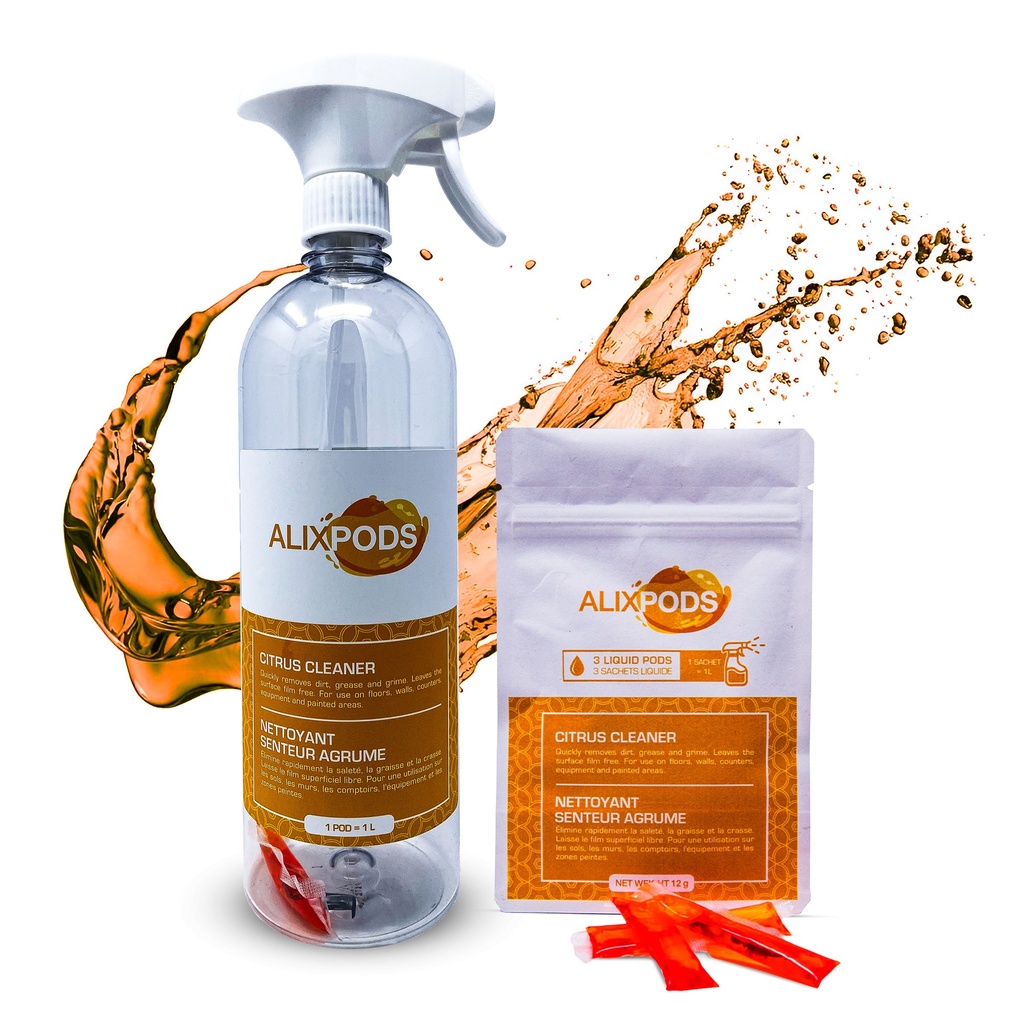 Paquet Kit de Démarrage Pour Nettoyant Aux Agrumes AlixPods