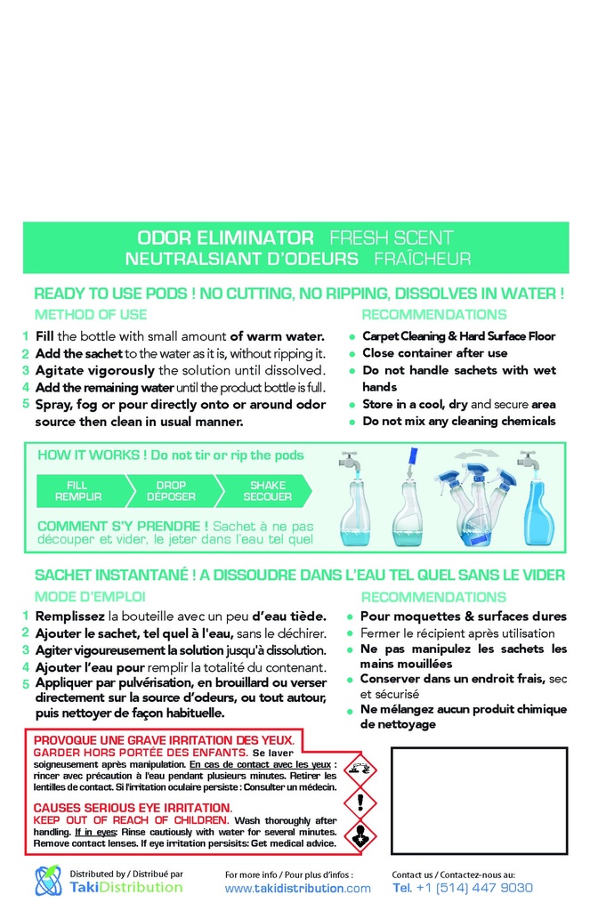 Odor Eliminator Fresh Scent