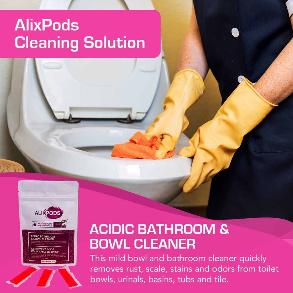 AlixPods Acidic Bathroom & Bowl Cleaner - 3 Pods