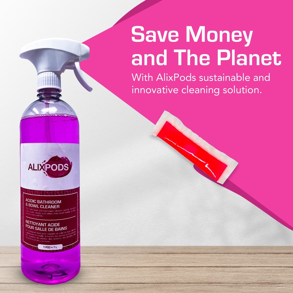 AlixPods Acidic Bathroom & Bowl Cleaner Starter Kit
