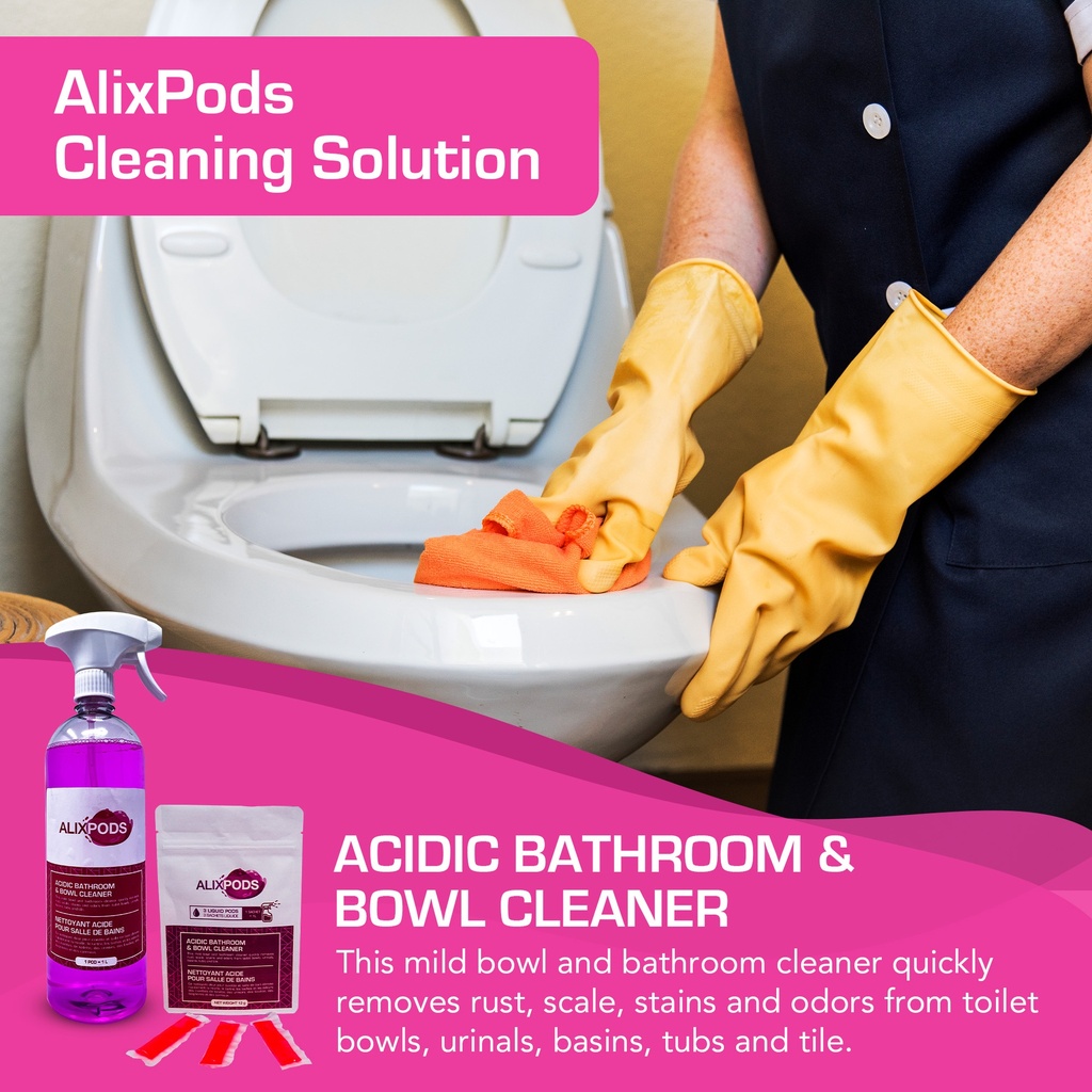 AlixPods Acidic Bathroom & Bowl Cleaner Starter Kit Bundle