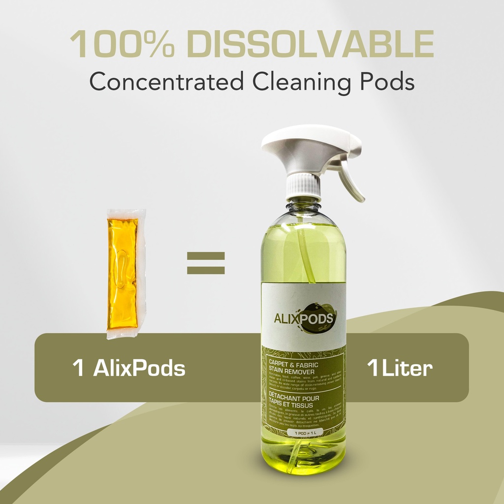 AlixPods Carpet & Fabric Stain Remover - 3 Pods