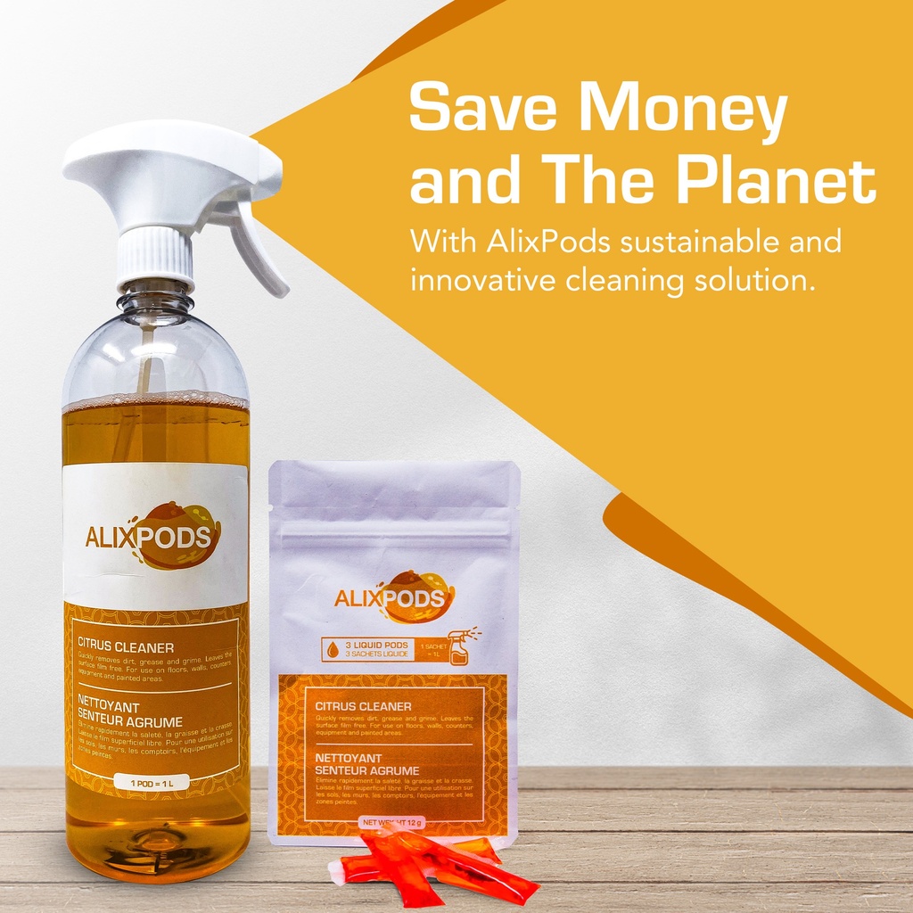 AlixPods Citrus Cleaner Starter Kit Bundle