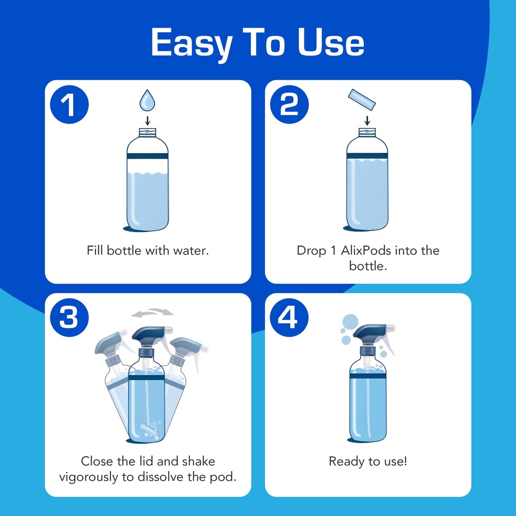 AlixPods Glass Cleaner - 3 Pods