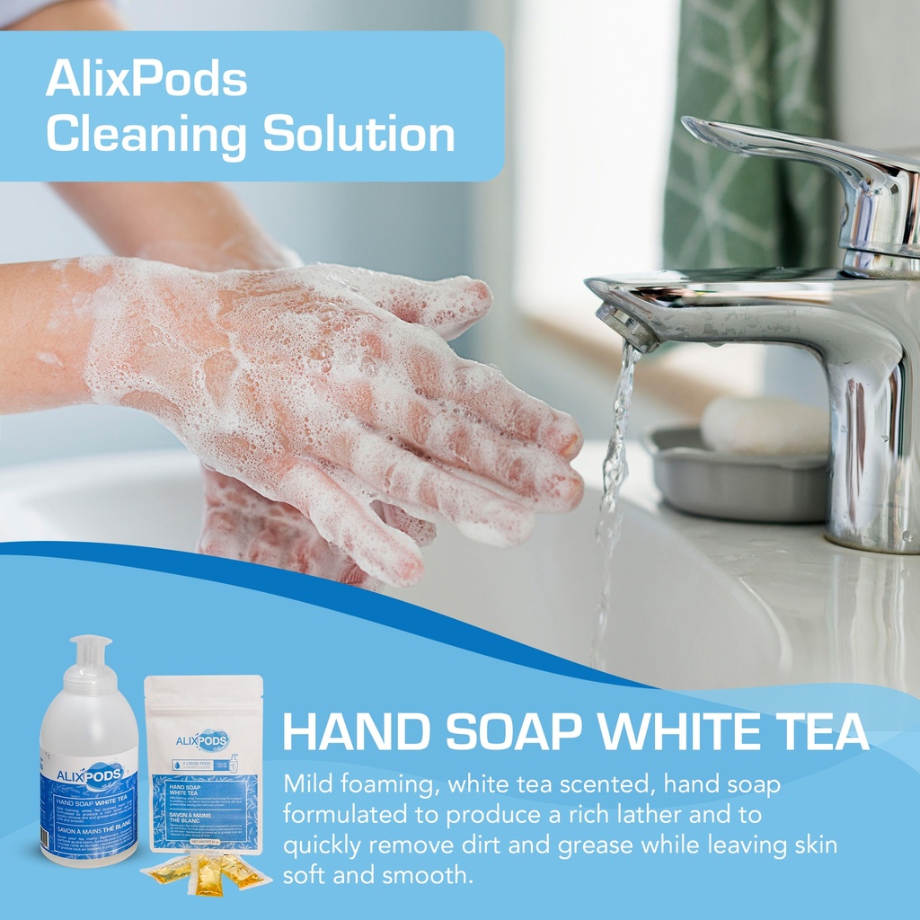 AlixPods Hand Soap White Tea Starter Kit Bundle