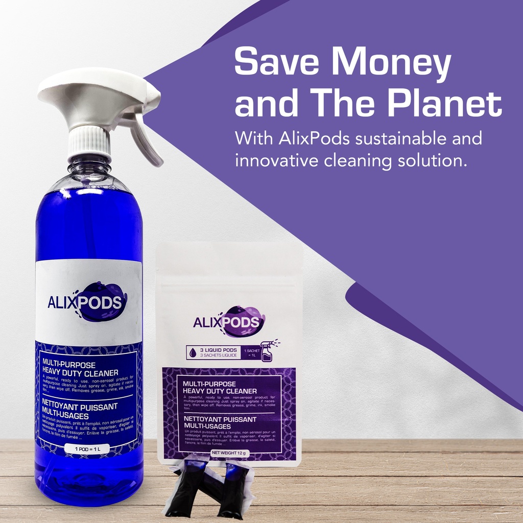 AlixPods Multi-Purpose Heavy Duty Cleaner Starter Kit Bundle