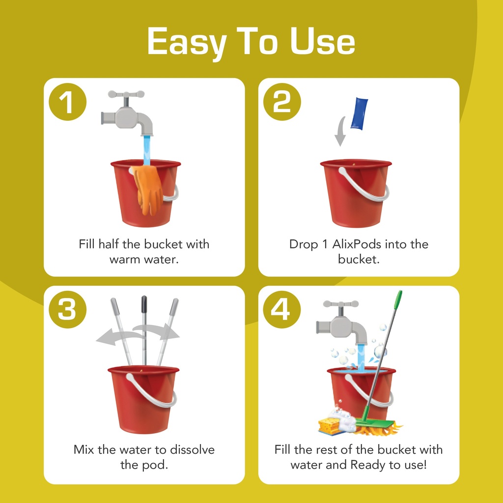 AlixPods Neutral Floor Cleaner - 3 Pods