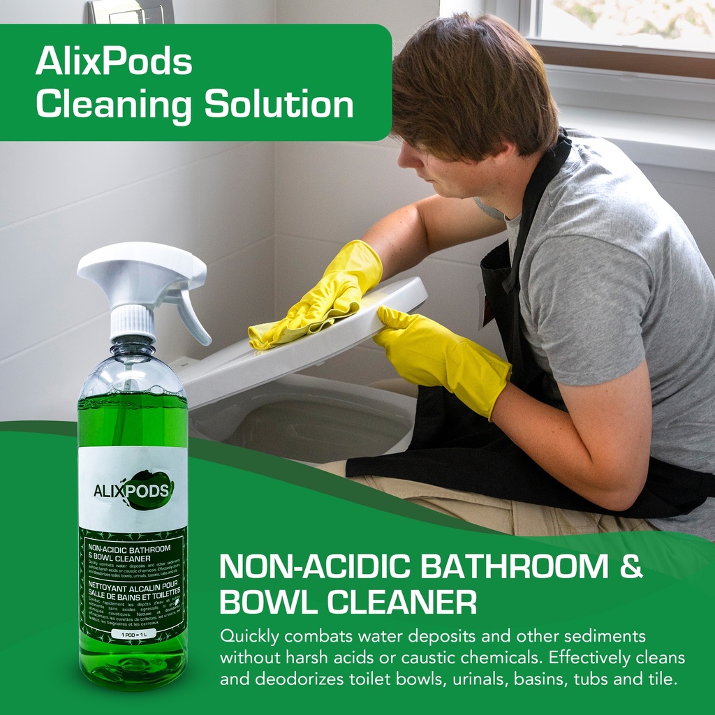 AlixPods Non-Acidic Bathroom and Bowl Cleaner Starter Kit