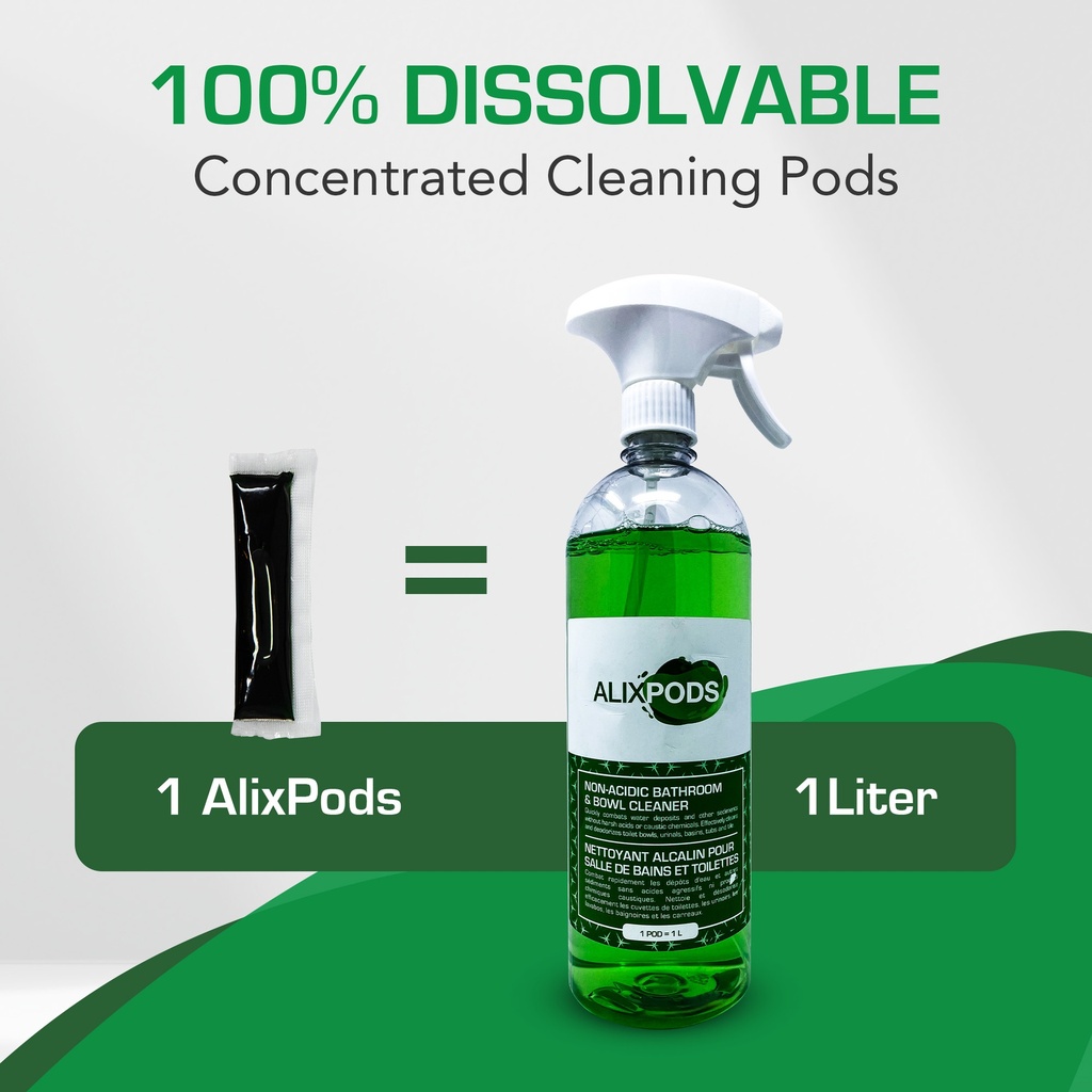 AlixPods Non-Acidic Bathroom and Bowl Cleaner Starter Kit