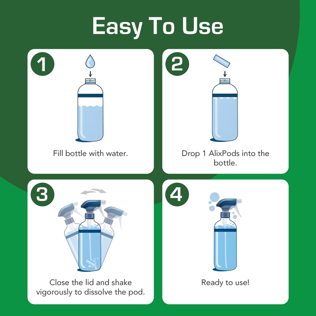 AlixPods Non-Acidic Bathroom and Bowl Cleaner Starter Kit
