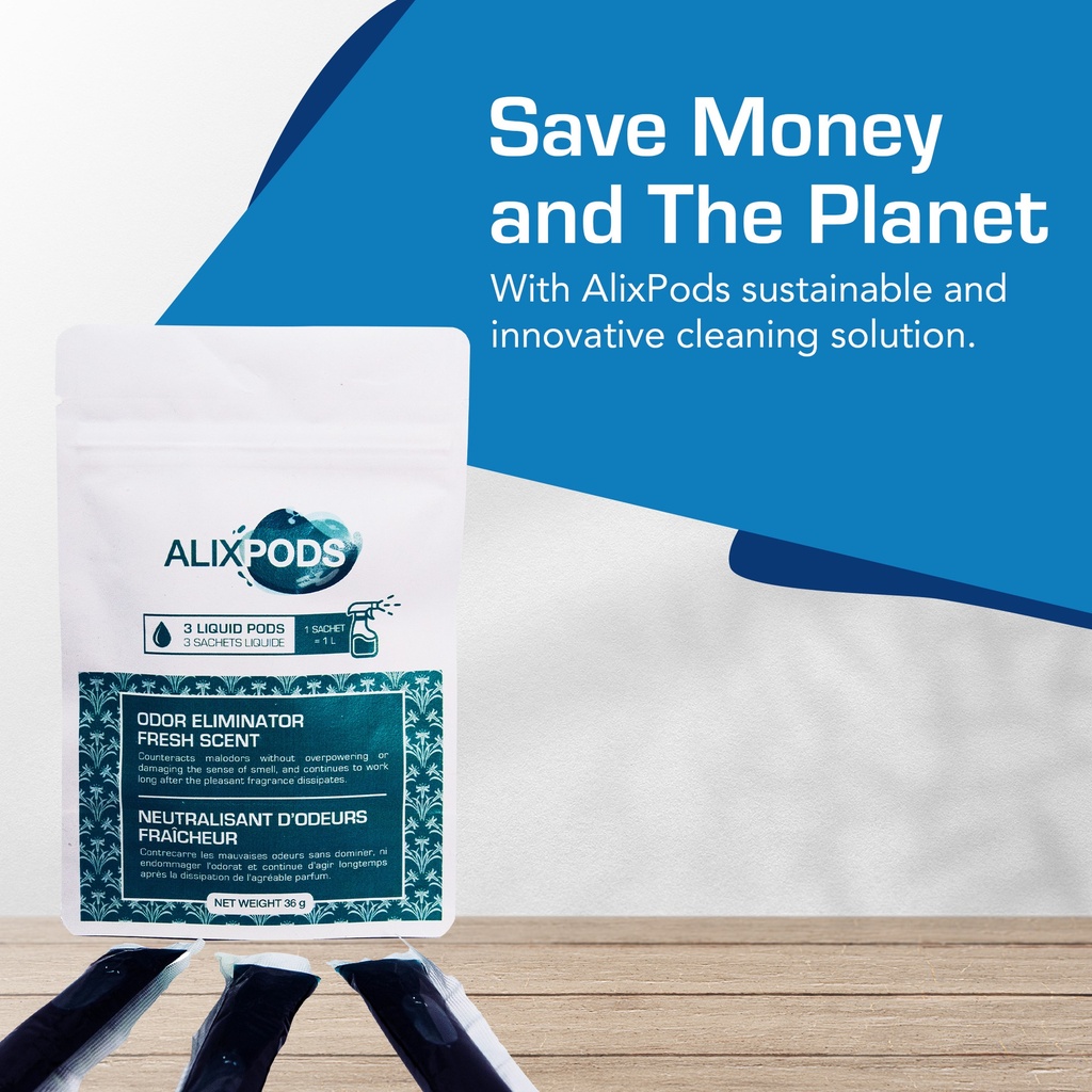 AlixPods Odor Eliminator Fresh Scent - 3 Pods