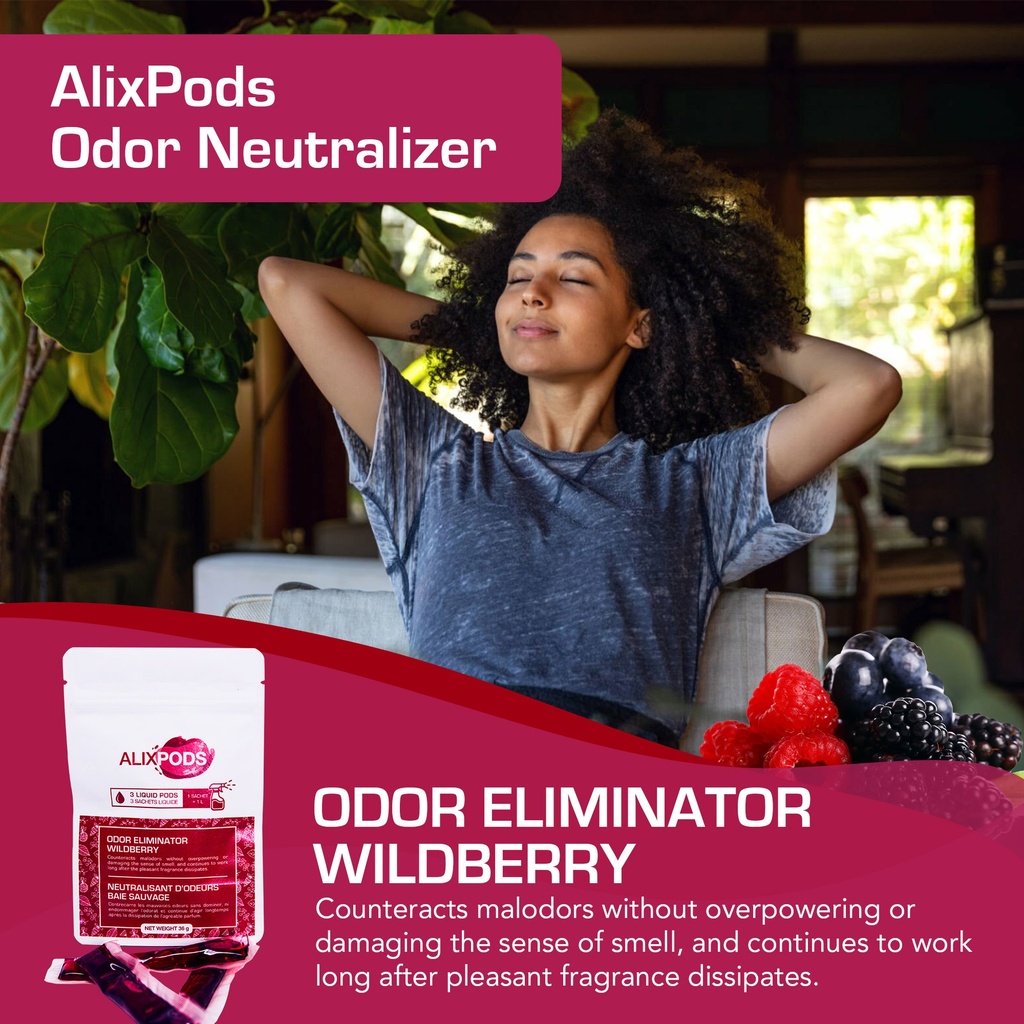 AlixPods Odor Eliminator Wildberry - 3 Pods
