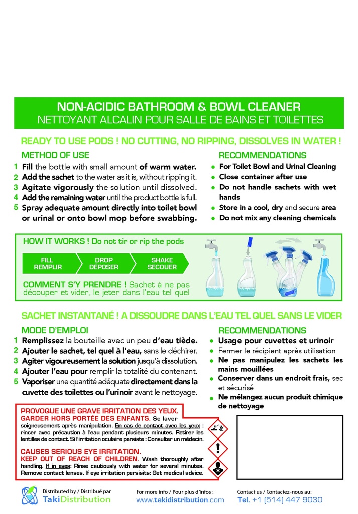 Non-Acid Bathroom & Bowl Cleaner