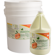 Safeblend Nettoyant et dégraissant extra fort concentré - Parfum d'huile de tangerine - 20 L