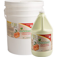 Safeblend Concentrated Neutral Cleaner - Tangerine Scent - 4 L