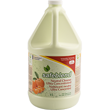 Safeblend Nettoyant neutre ultra concentré - Parfum de tangerine - 4 L