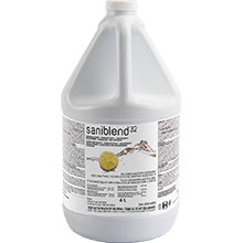 Saniblend 32 Concentrated Disinfectant Detergent Deodorizer - Lemon Scent - 4 L