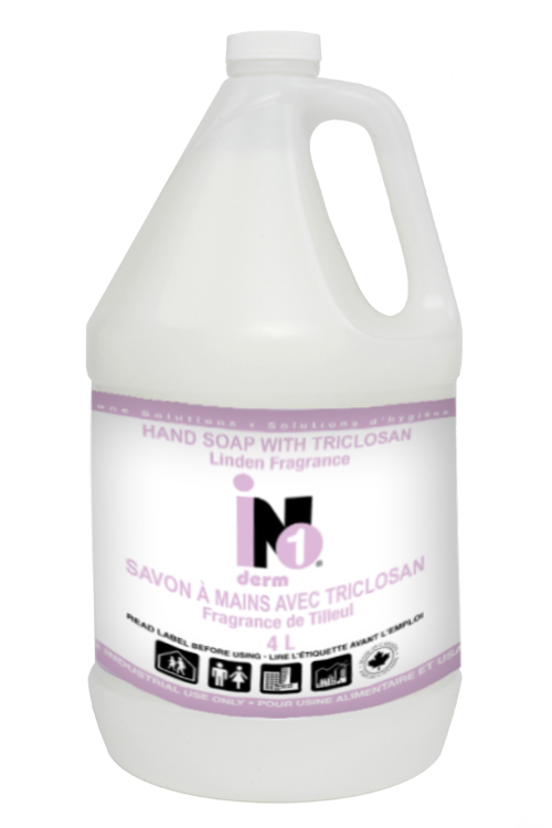 DERM 1 Antibacterial liquid hand soap Lime tree fragrance 4 L