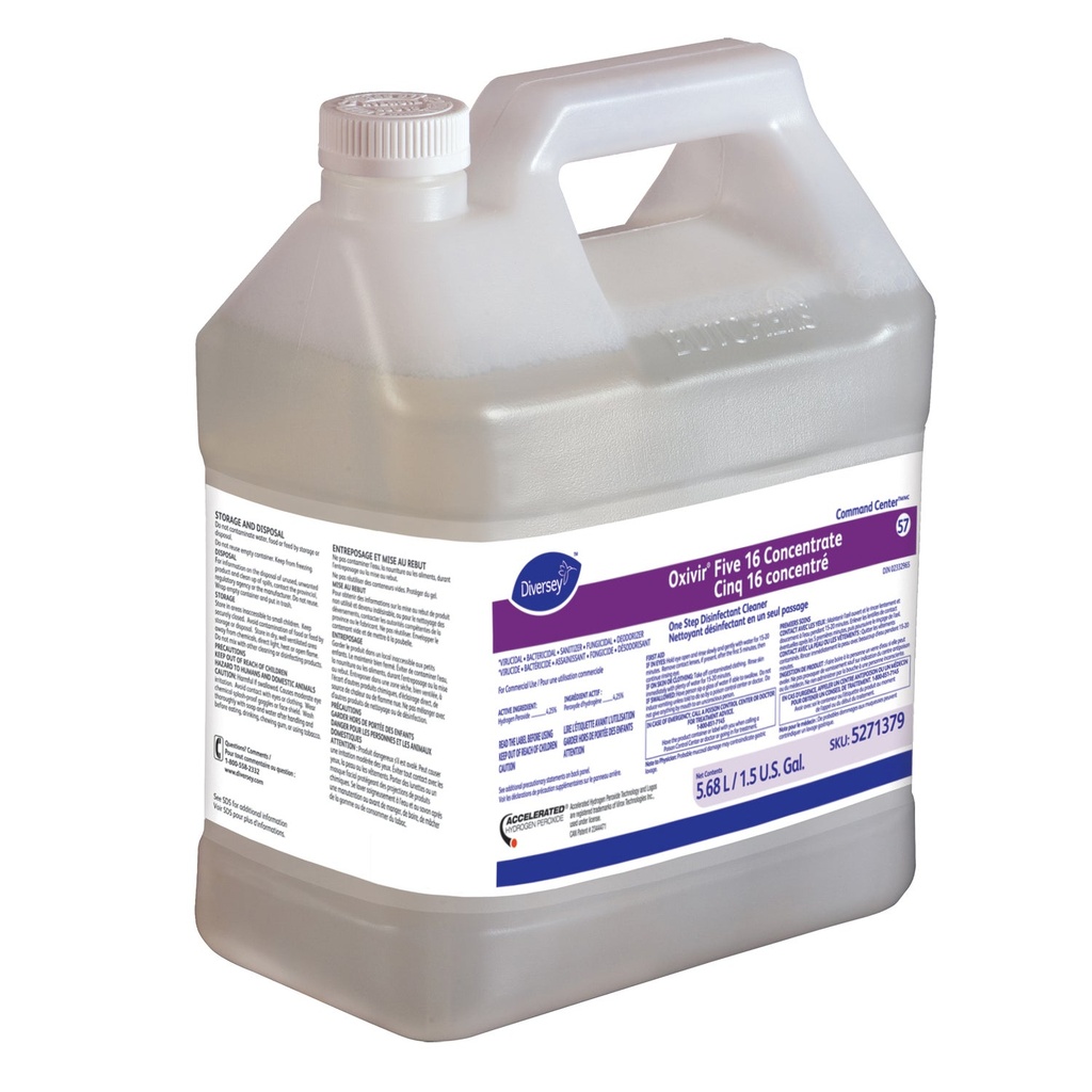 Nettoyant désinfectant concentré un temps Oxivir® Five 16 – 5,68 L (1,5 gal)