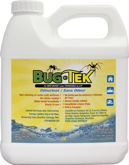 Bug-Tek Éliminateur d'insectes et de punaises de lit – 750 mL