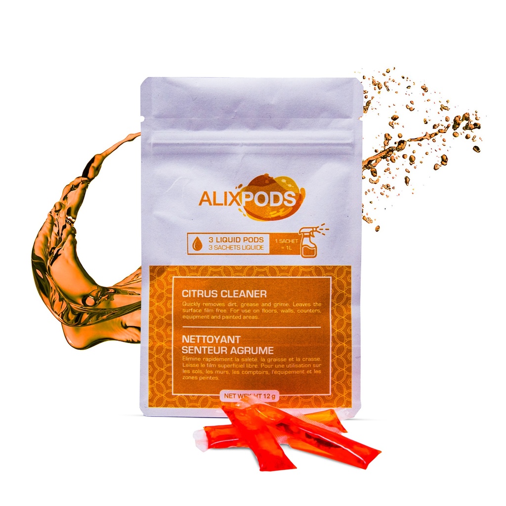 AlixPods Nettoyant Senteur Agrume - 3 Capsules