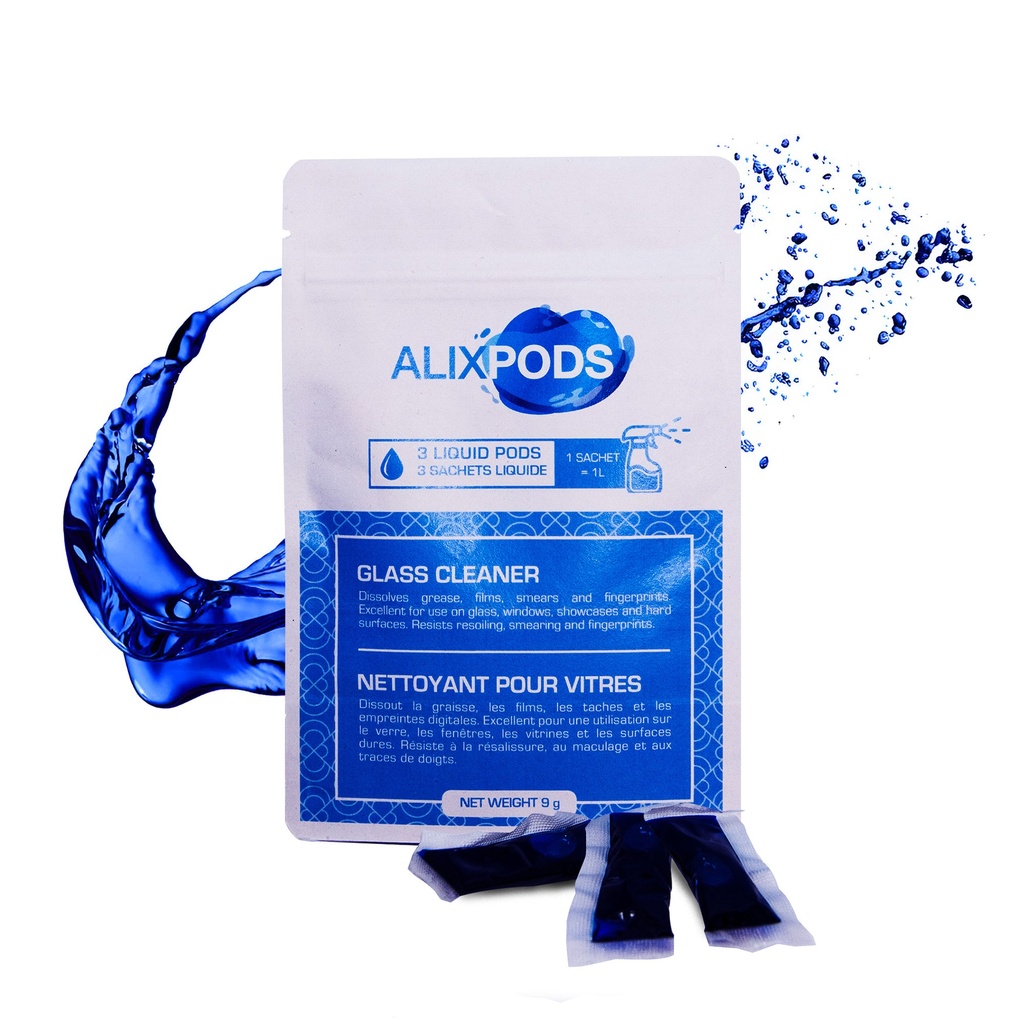 AlixPods Nettoyant Pour Vitres - 3 Capsules