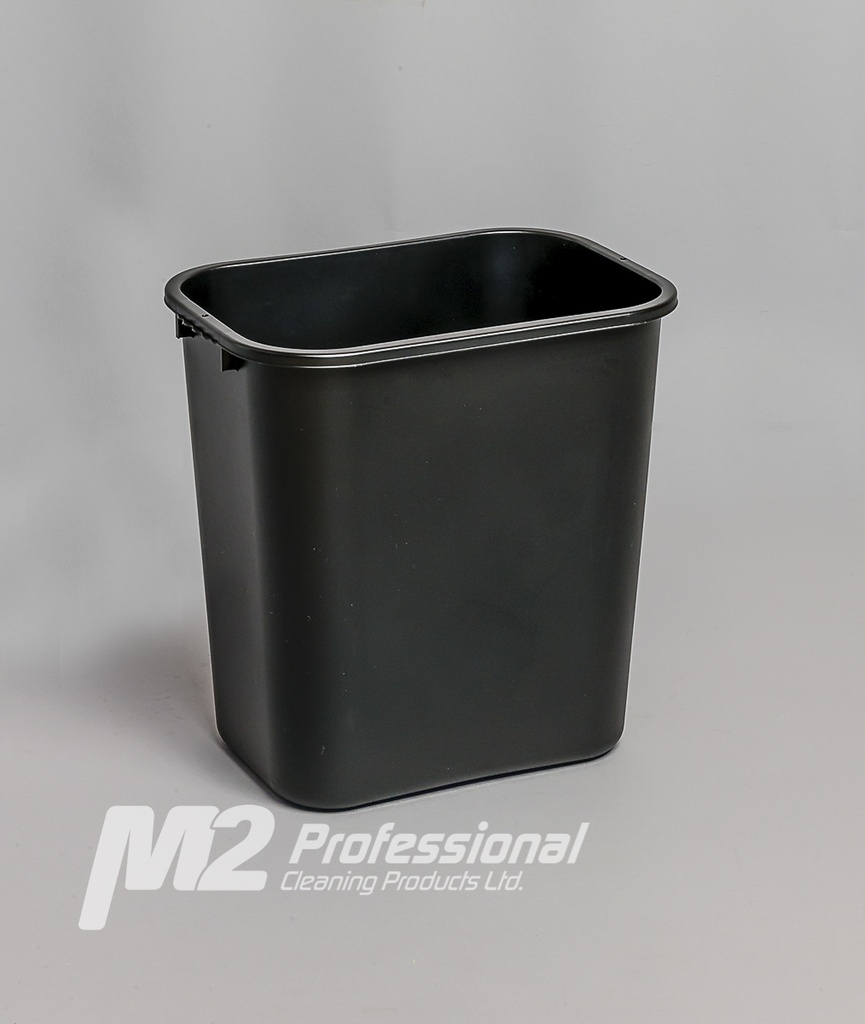 Black wastebasket
