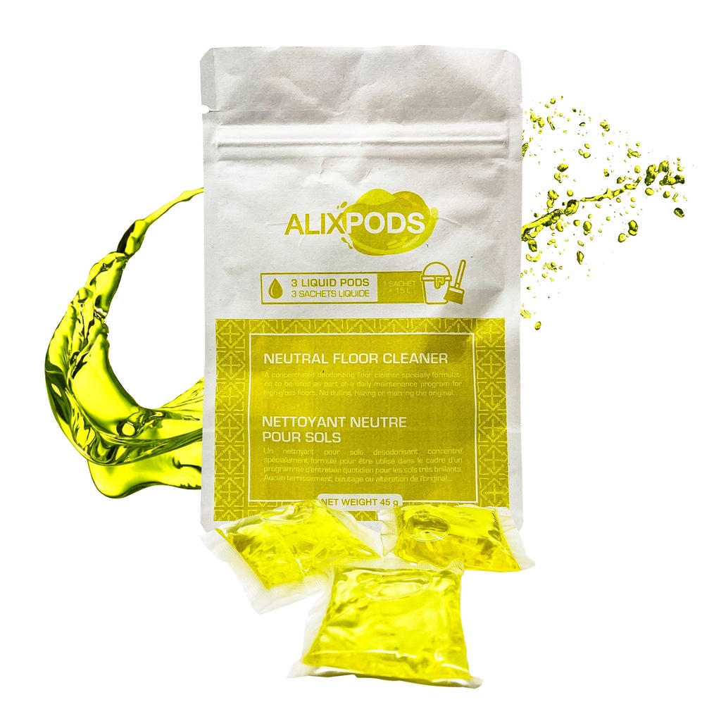AlixPods Nettoyant Neutre Pour Sols - 3 Capsules