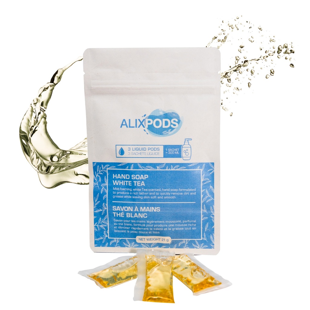AlixPods Savon à Mains Thé Blanc - 3 Capsules