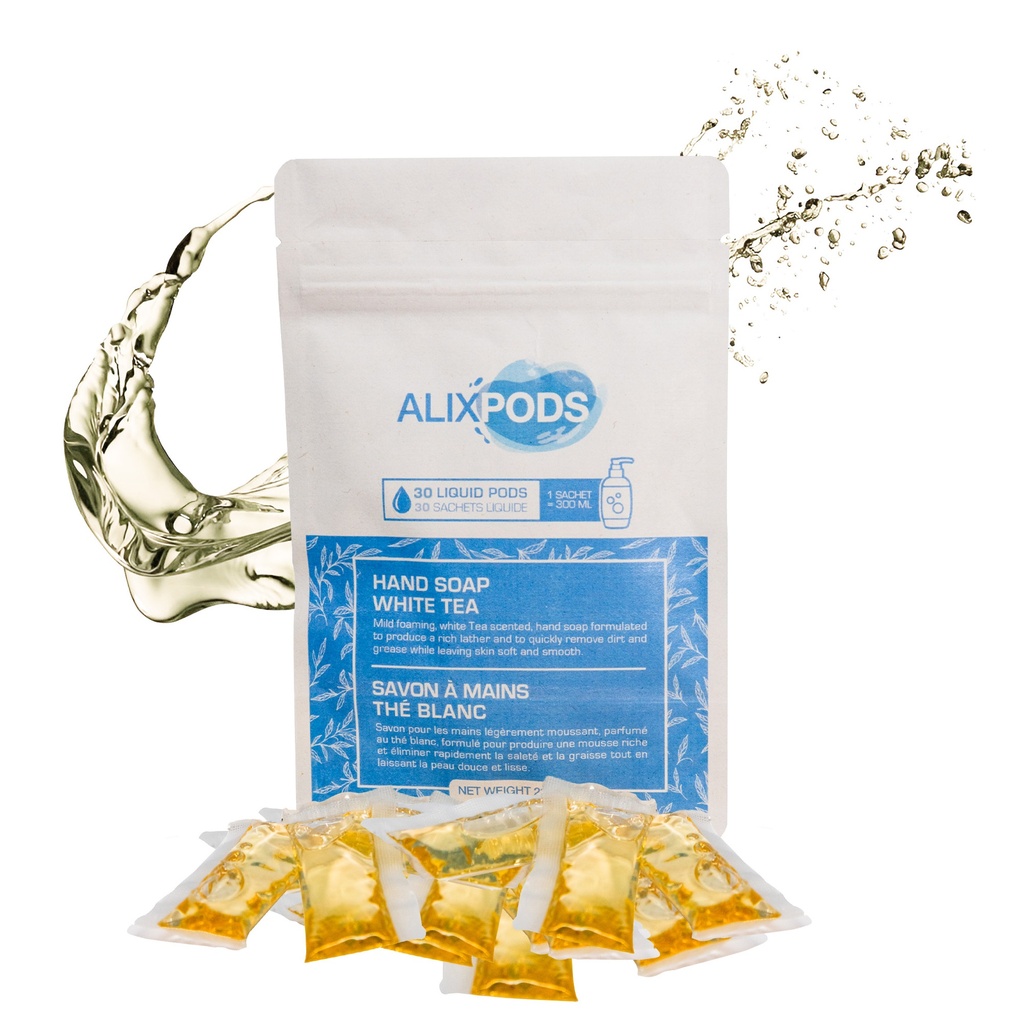 AlixPods Savon à Mains Thé Blanc - 30 Capsules