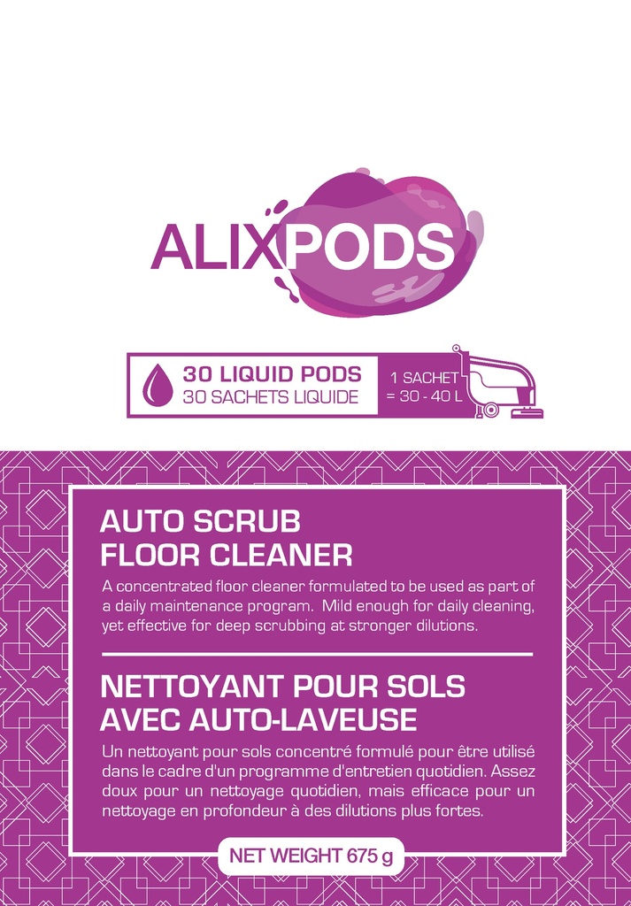 AlixPods Auto Scrub Floor Cleaner - 30 Pods