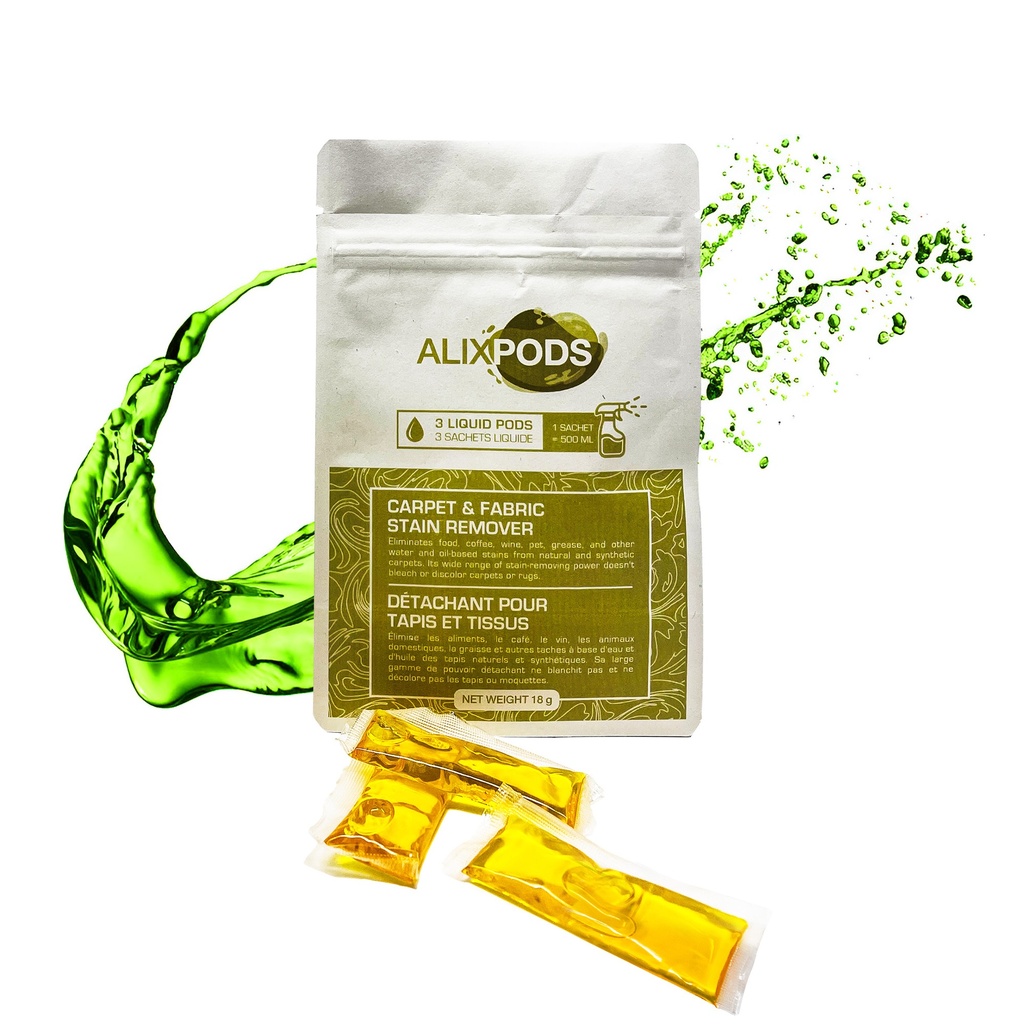 AlixPods Détachant Pour Tapis et Tissus - 3 Capsules