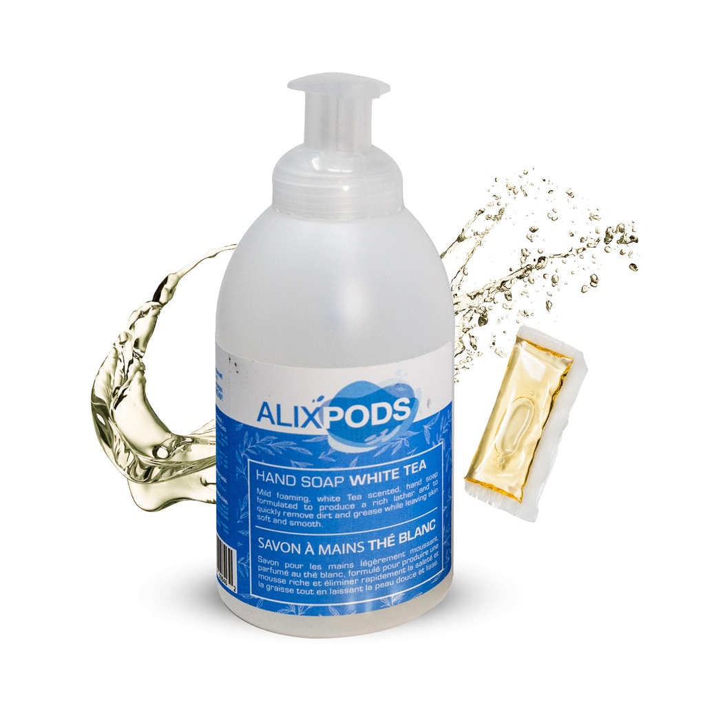 AlixPods Kit de Démarrage Savon pour les Mains au Thé Blanc