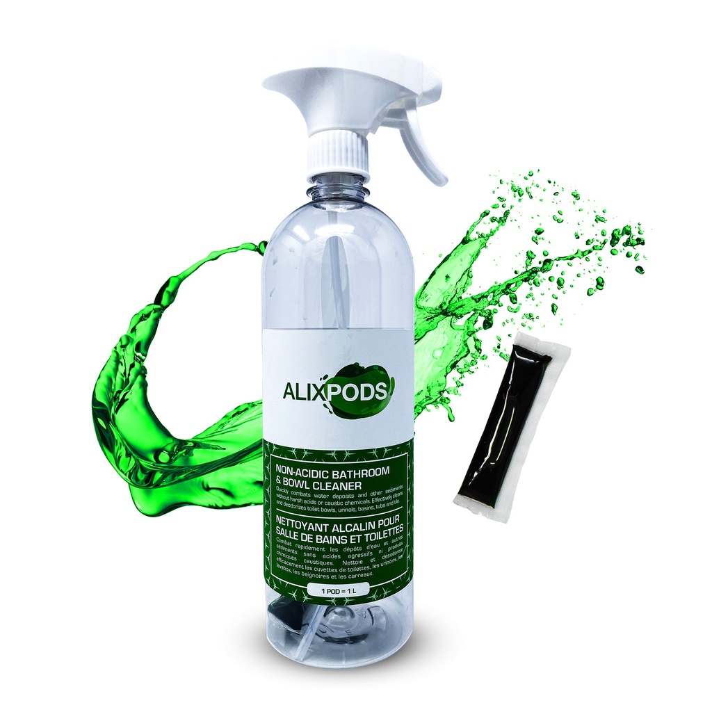 AlixPods Kit de Démarrage Pour Nettoyant Alcalin Pour Salle De Bains Et Toilettes
