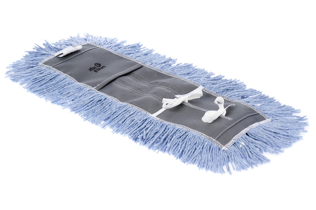 Vadrouille sèche non-traitée Multistat (Acrylique/Polyester/ attaches/ brins coupés) – 48''