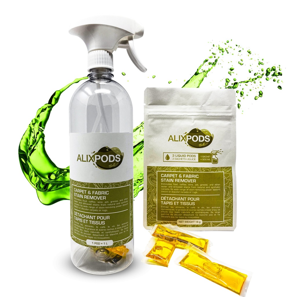 Paquet Kit de Démarrage Détachant pour Tapis et Tissus AlixPods