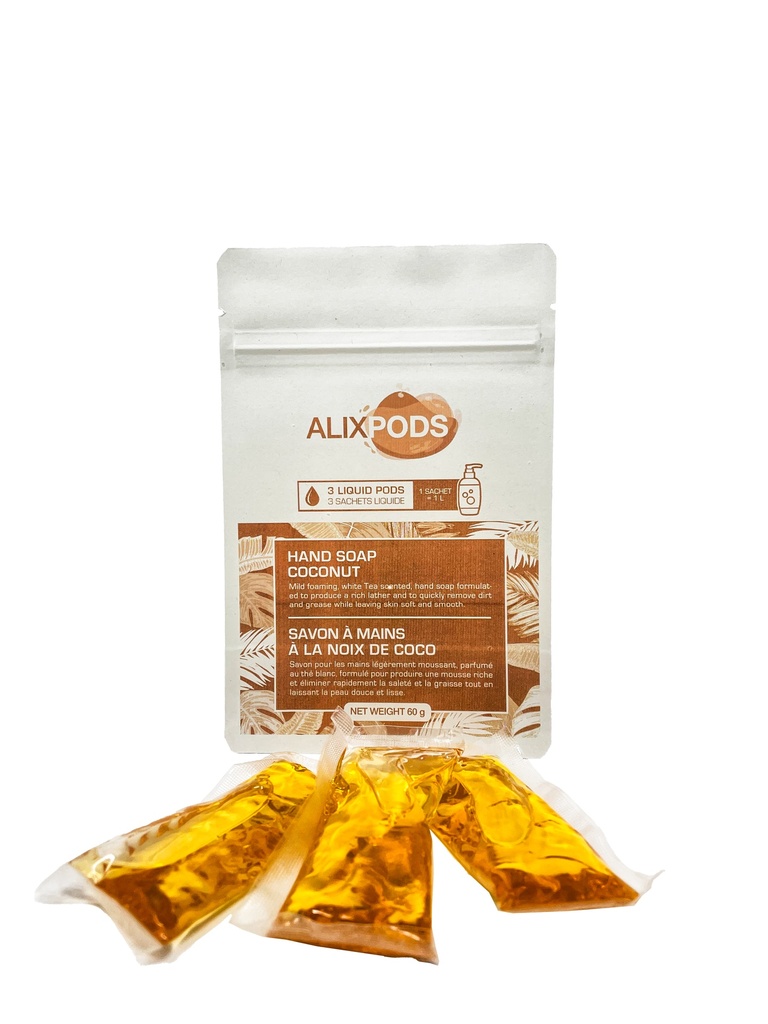 AlixPods Hand Soap Coconut - 3 Pods