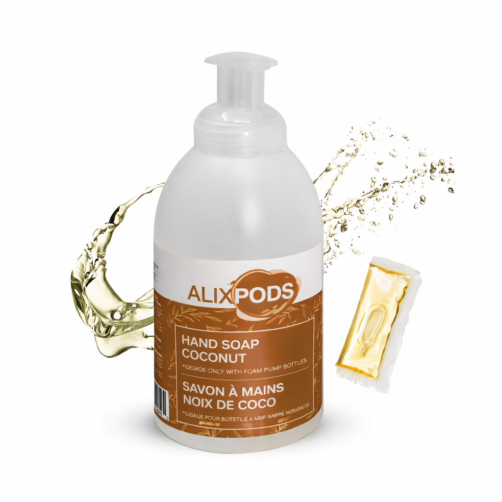 AlixPods Kit de Démarrage Savon à Mains Noix de Coco
