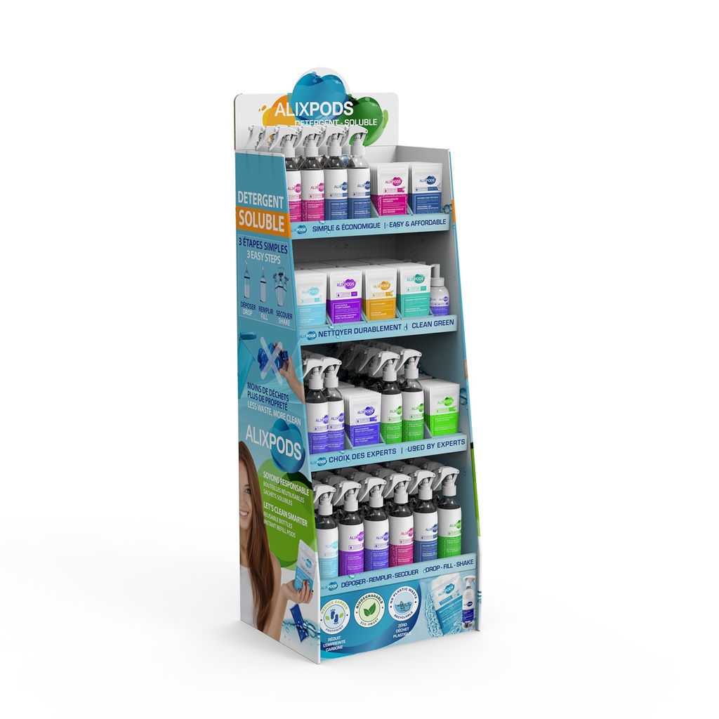 Cardboard Floor Display With inserts