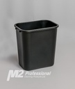 Black wastebasket